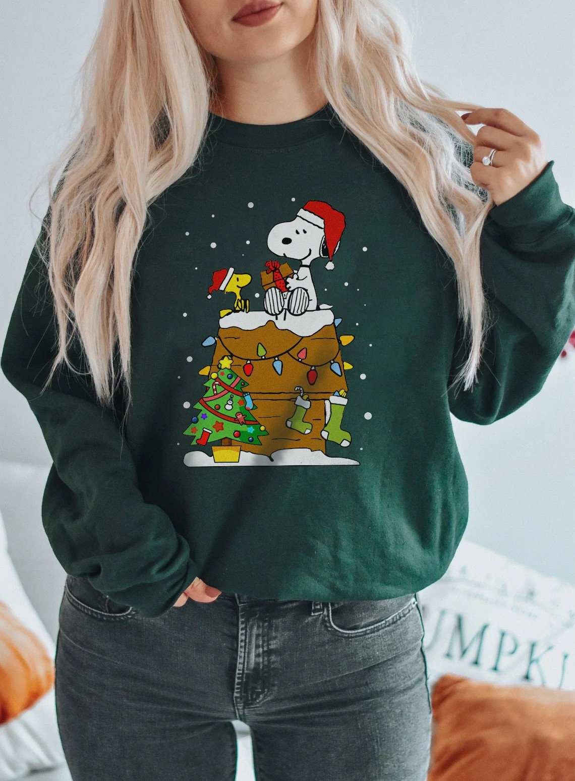 Snoopy Christmas Sweatshirt, Snoopy Disney Family Christmas