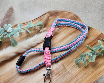 Cordão para conscientização sobre perda gestacional, cordão durável de paracord rosa e azul 95, presente prático para parteiras, enfermeiras, pediatras e ginecologistas/obstetras