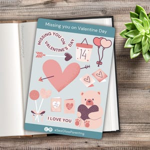 Feuille d'autocollants ange bébé Saint-Valentin, cadeau mignon pour la perte d'une maman, papa après une fausse couche, mortinaissance, mort infantile