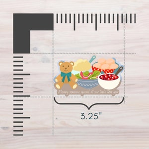 Missing someone special at our table this yearBaby Loss Thanksgiving Remembrance matte scrapbooking sticker image 6