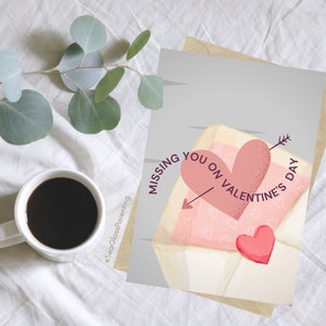 Ich vermisse dich am Valentinstag, denke an dich Journal Karte, Briefe an verstorbene Eltern, Kinder, Ehepartner, Geschwister, Freunde