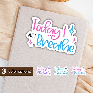 Autocollants pour le souffle, mantras de la grossesse après une perte, mots artistiques colorés, décorations pour étui pour ordinateur portable, cadeau plein d'espoir pour les futurs parents