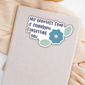 Sticker « Forget me not », Mon bébé au paradis me manque, Message en souvenir de vous, Cadeau doux pour un être cher en deuil