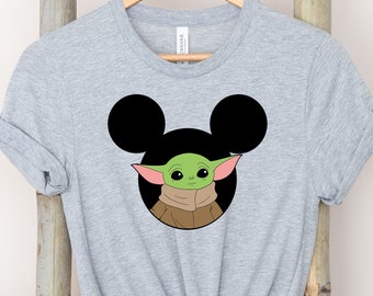 Novo com etiquetas Official Disney Euro Mid Azul Yoda Star Wars T-shirt Top 18m-8yr 