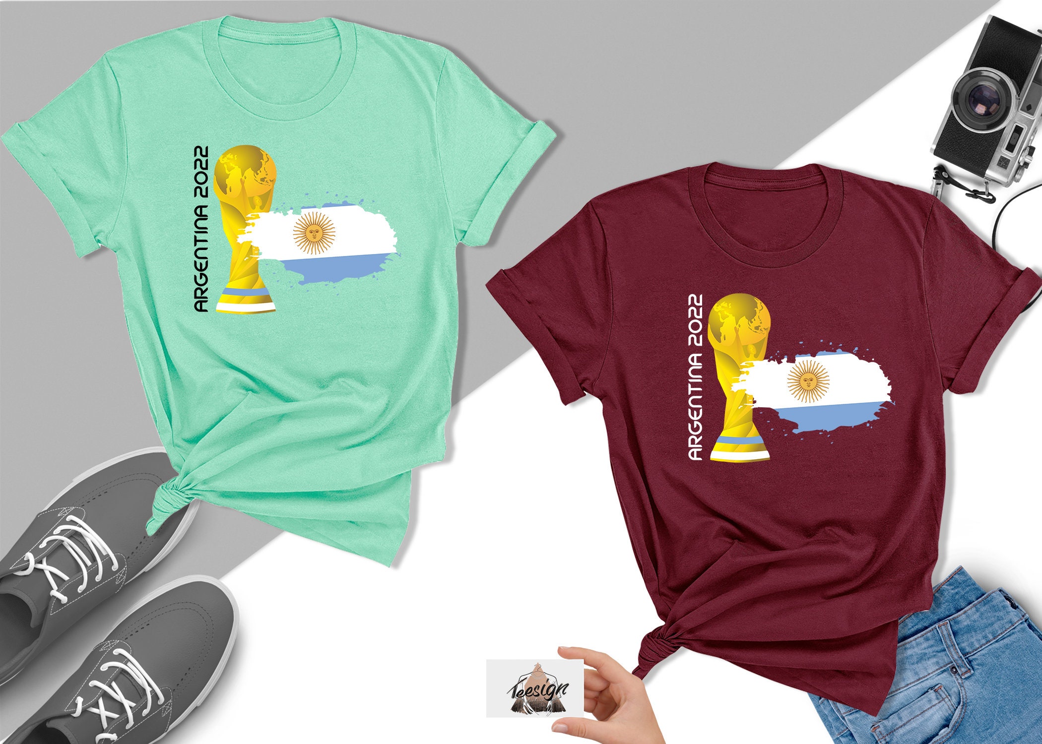 Discover Argentina World Cup 2022, Qatar World Cup 2022 T-Shirt