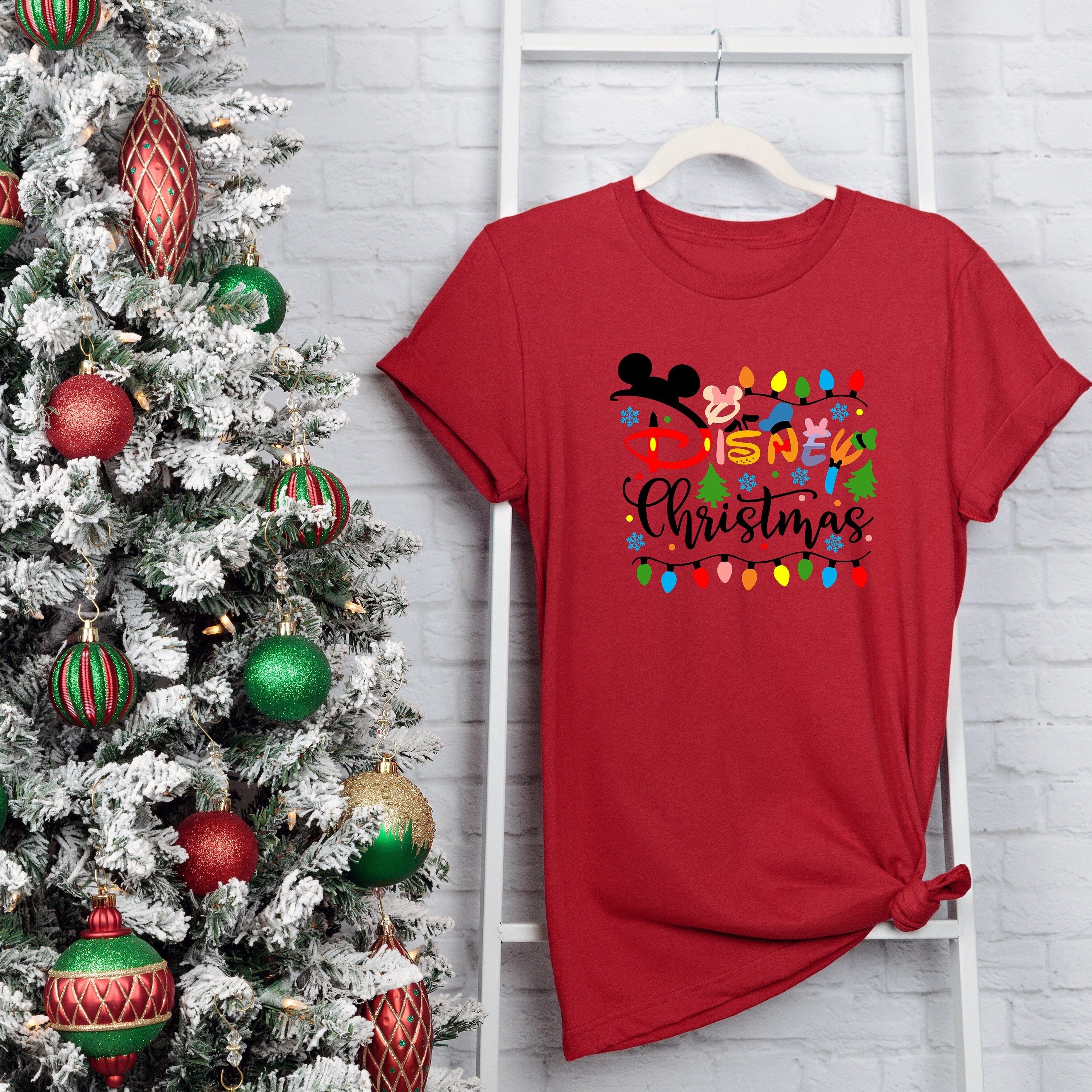 Discover Disney Christmas Twinkle Lights Shirt, Mickey Ears Shirt