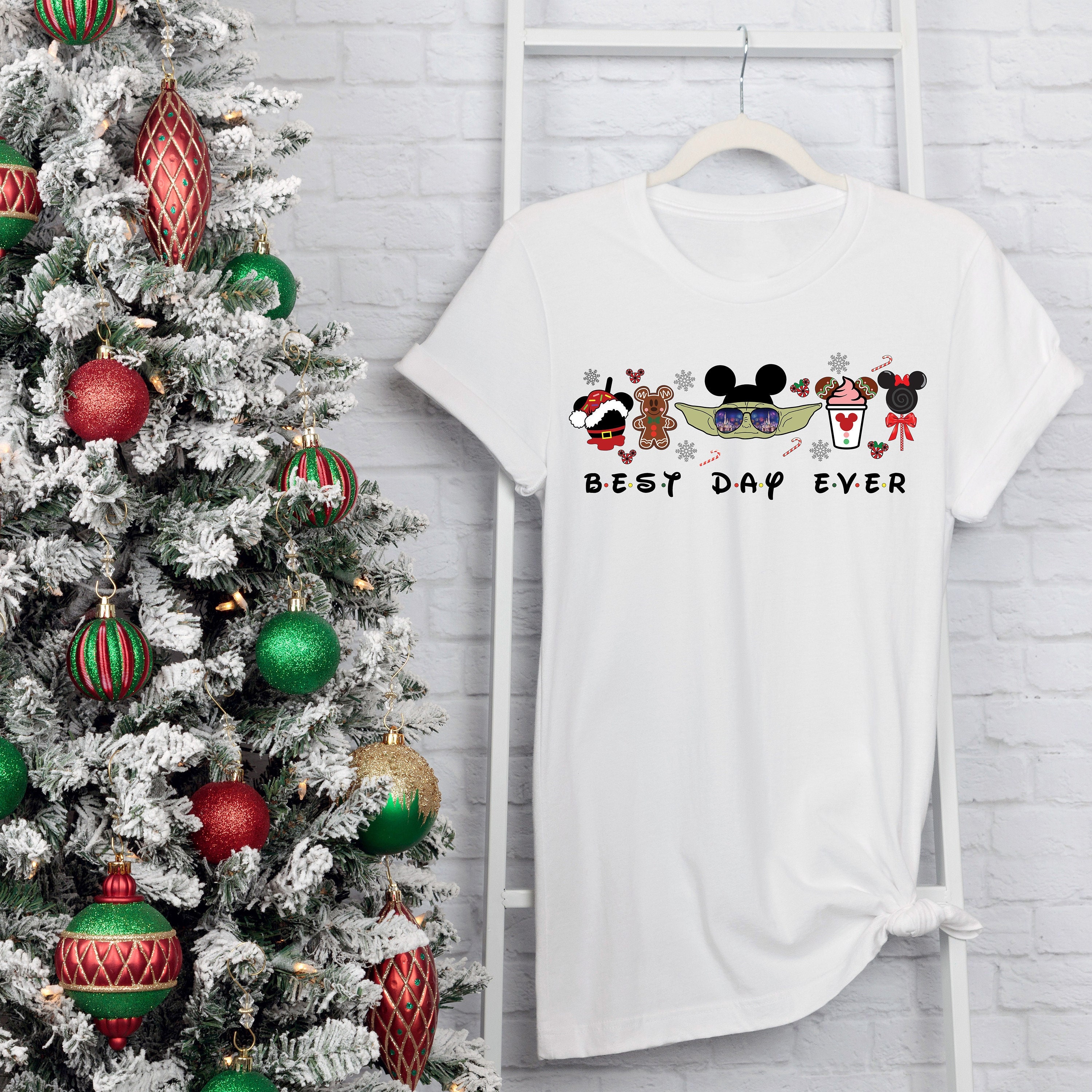 Discover Baby Yoda Christmas Best Day Ever, Baby Yoda Christmas Snacks T-Shirt