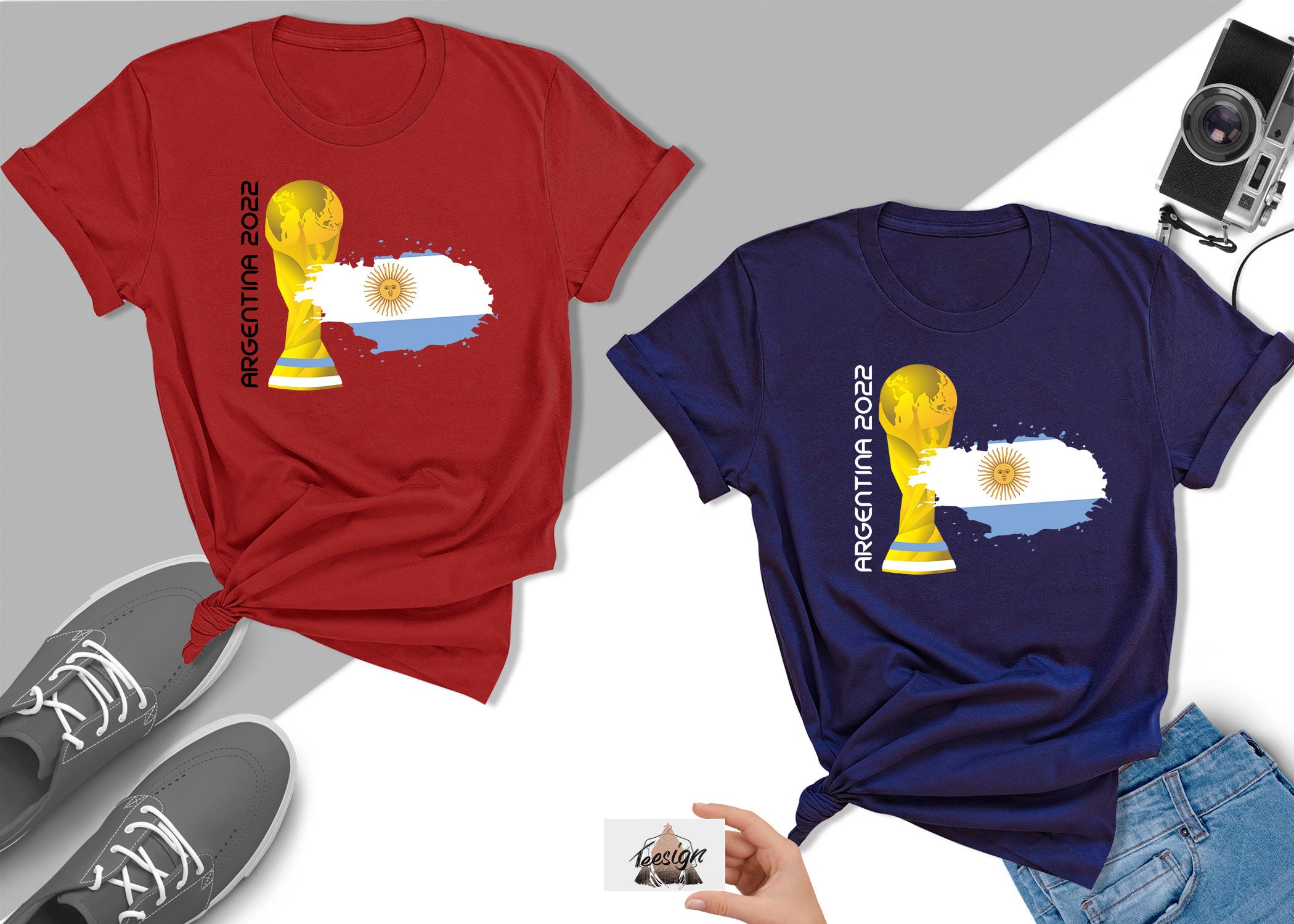 Discover Argentina World Cup 2022, Qatar World Cup 2022 T-Shirt