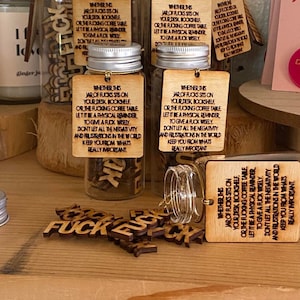 Tarro de mierda, regalo de broma, regalo divertido, mierdas para dar, última cogida, no me importa una mierda, jodidamente gracioso, regalo de elefante blanco, humor para adultos, Jac relajado