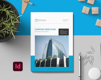 Company Business Brochure Editable InDesign Print booklet Template