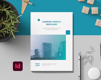 Company Business Brochure Editable InDesign Print booklet Template