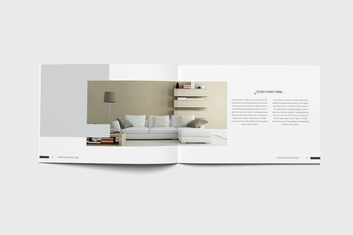 Interior Design Catalog Brochure Corporate Editable Indesign Template ...