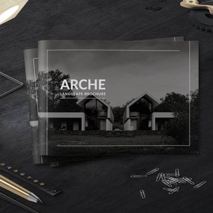 Clean Landscape Architecture Brochure Corporate Business Editable Indesign Print booklet Template