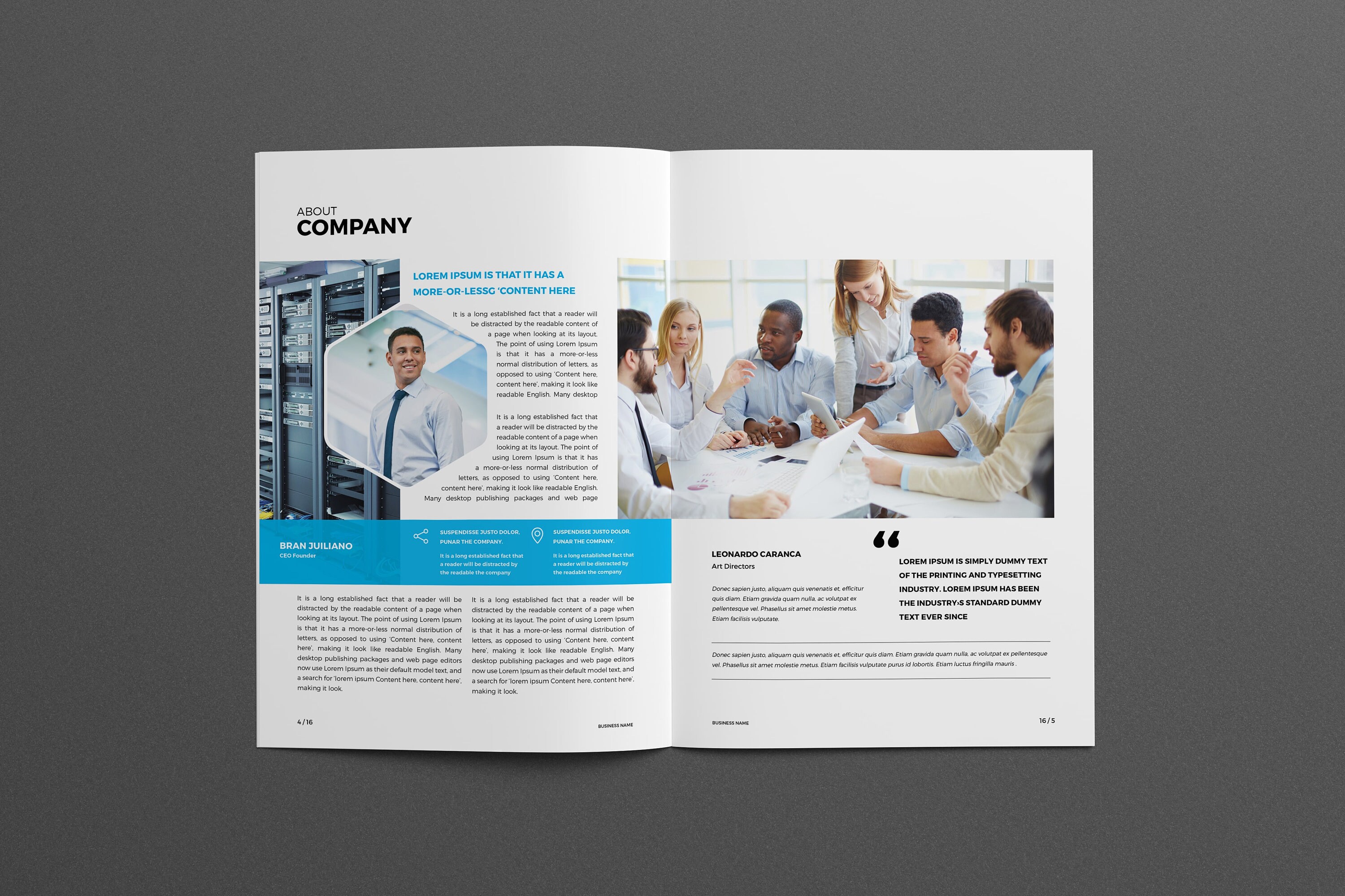 Hexagon Indesign Hexagon Business Brochure Template Corporate Editable Indesign Print ...