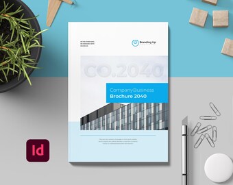 Company Business Brochure Editable InDesign Print booklet Template