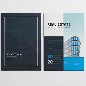 Realestate/Architecture Brochure Corporate Business Simple Clean Creative Editable Indesign Template