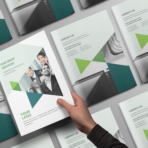 Corporate Brochure Business Editable Indesign Print booklet Template