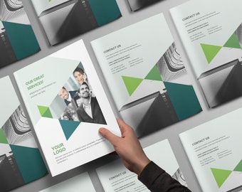 Corporate Brochure Business Editable Indesign Print booklet Template
