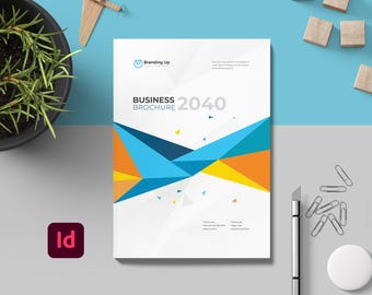 Company Business Brochure Editable InDesign Print booklet Template
