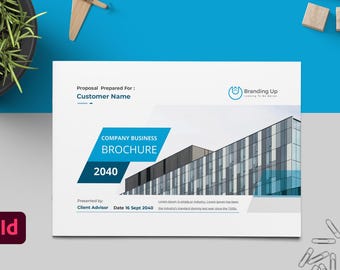 Company Business Brochure Editable InDesign Print booklet Template