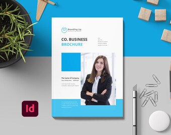 Company Business Brochure Editable InDesign Print booklet Template