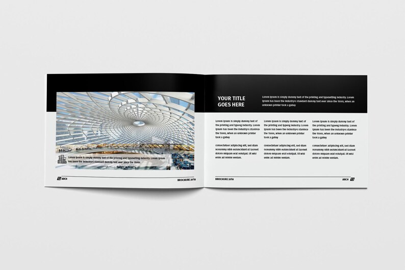 Landscape Architecture Brochure Corporate Business Editable Indesign ...