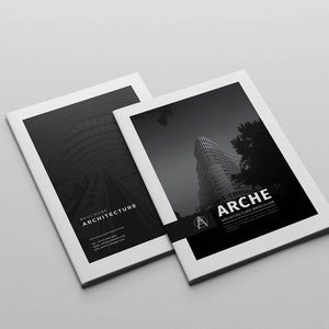 Architecture Brochure A4 Corporate Editable Indesign Print Template