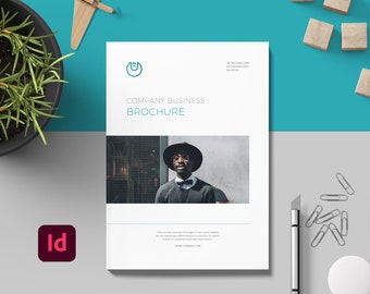 Company Business Brochure Editable InDesign Print booklet Template