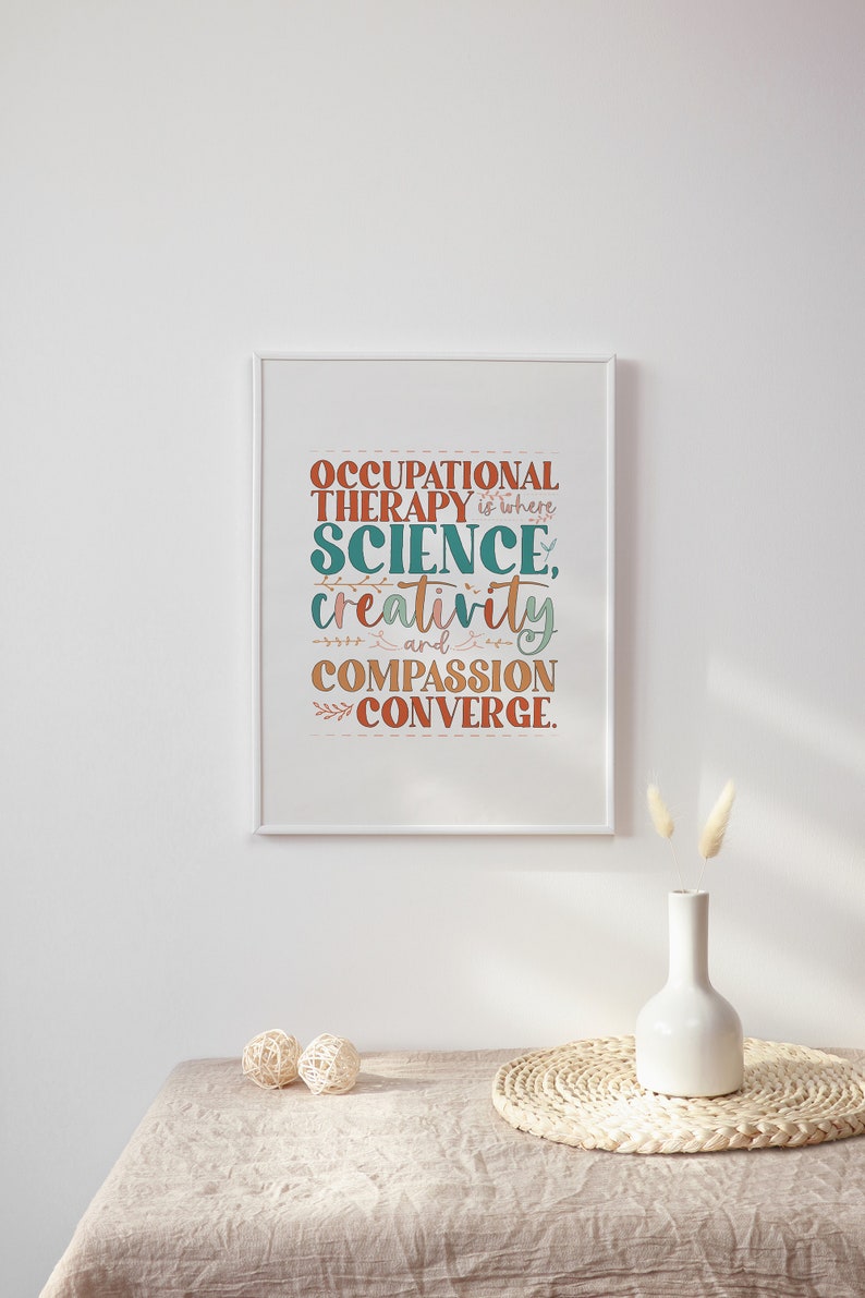 Printable Occupational Therapy Poster, Minimalist Counseling Posters ...