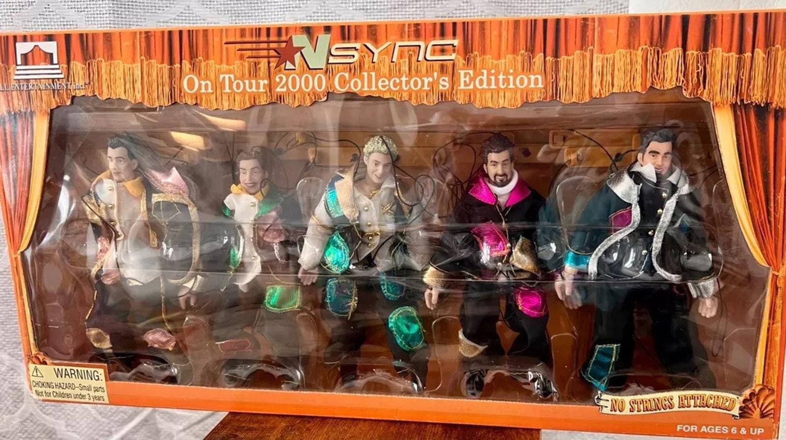 Rare NSYNC on Tour 2000 Collector Edition Marionette Dolls “no