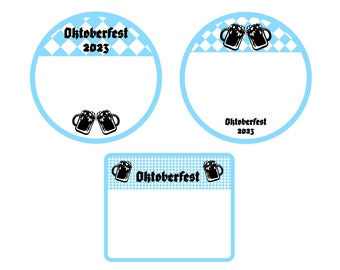 Oktoberfest Labels | scalable and editable | digital download