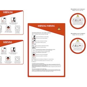 Safety instructions with pictograms for melting wax; Fragrance melts | freely scalable