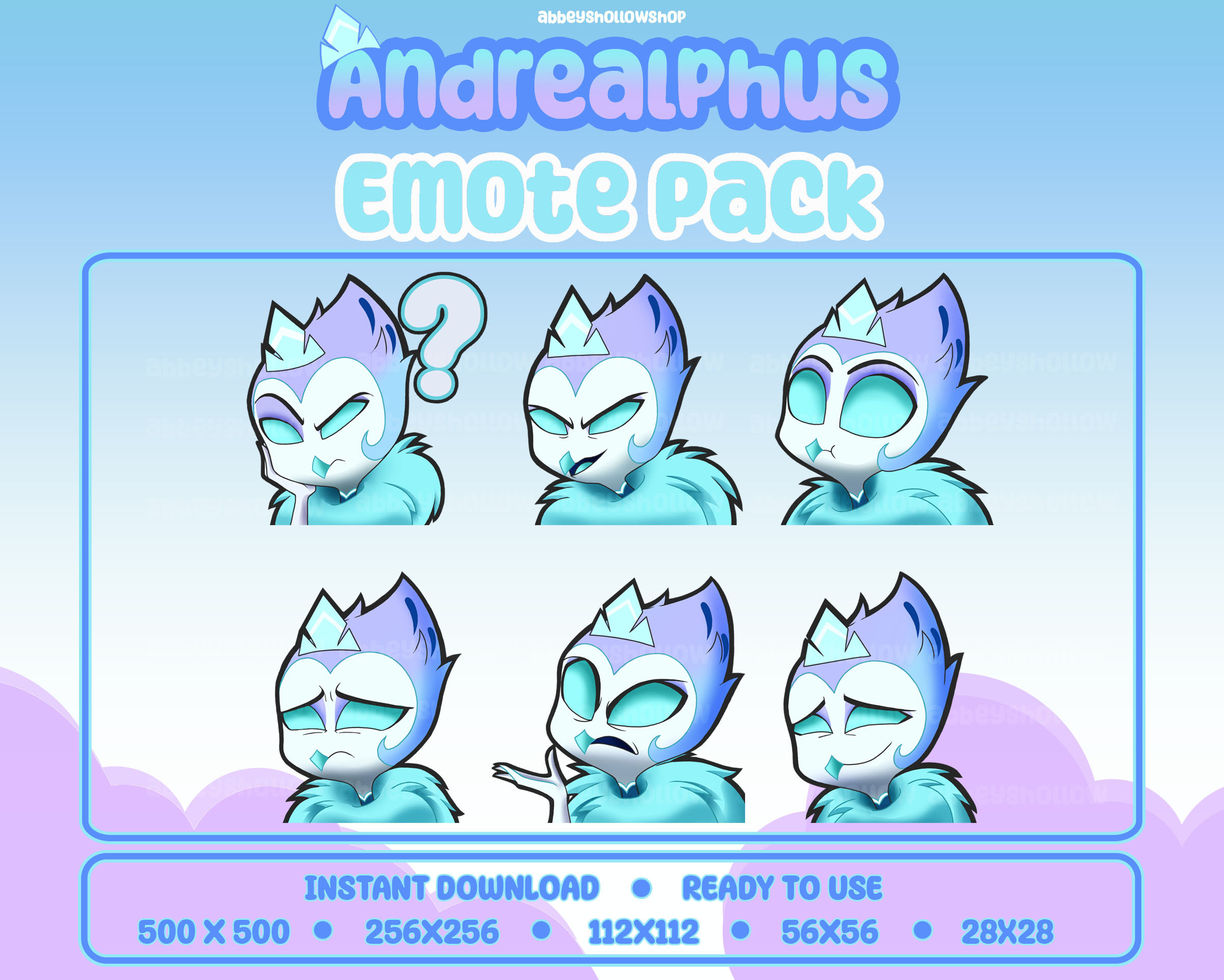 Emotes Bossman Helluva Boss | Andrealphus Premade Emote Pack (6) | Twitch Emotes ...