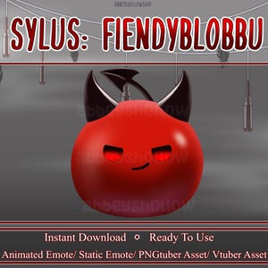 Sylus: Fiendyblobbu | Love and Deepspace | Twitch/Discord Animated Emote | Static Emote | Stream ornament | Vtuber/PNGtuber Asset