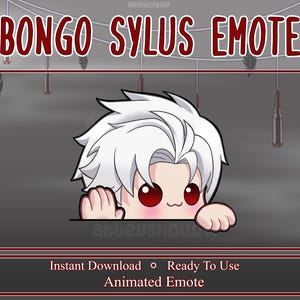 Bongo Sylus | Love and Deepspace | Animated Emote | Twitch Emote | Streamer Discord Servers |