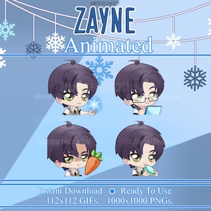 Zayne | Love and Deepspace | Animated Emotes | Discord Stickers | Twitch Emote |  Etc.,