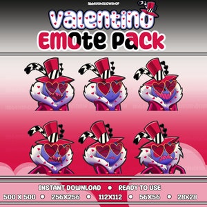 Valentino Hazbin Hotel Sticker - Etsy