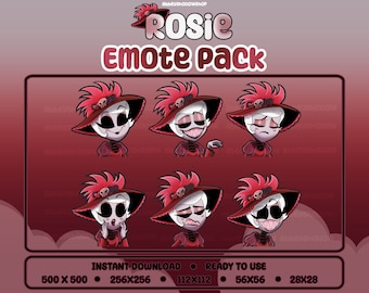 Hazbin Hotel | Rosie プリメイドエモートパック (6) | Twitch