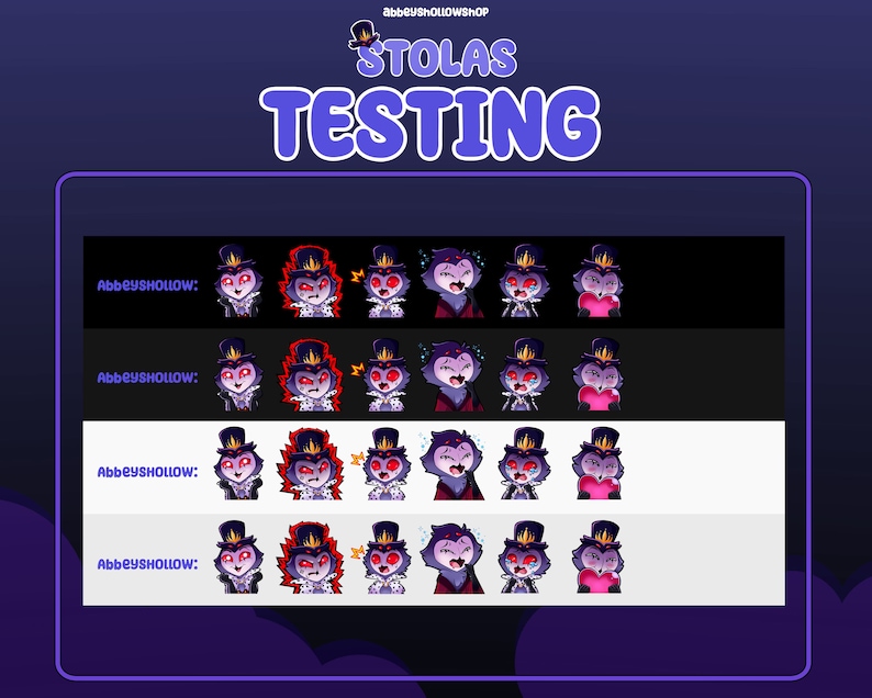 Emotes Bossman Helluva Boss | Stolas Premade Emote Pack (6) | Twitch Emotes | Discord ...