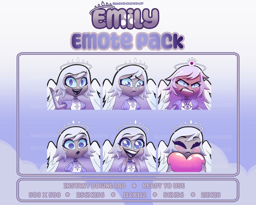 ハズビンホテル | エミリー プリメイドエモートパック (6) | Twitch