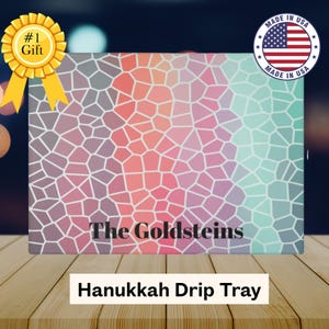 Menorah Trays for Hanukkah Gift, Custom Hanukkah Drip Trays, Hanukkah Decorations, Candle Wax Drip Tray, Jewish Home Decor, Chanukah Decor