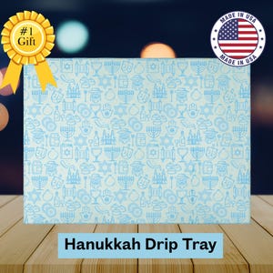 Menorah Trays for Hanukkah Gift, Custom Hanukkah Drip Trays, Hanukkah Decorations, Candle Wax Drip Tray, Jewish Home Decor, Chanukah Decor