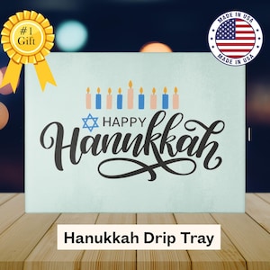 Menorah Trays for Hanukkah Gift, Custom Hanukkah Drip Trays, Hanukkah Decorations, Candle Wax Drip Tray, Jewish Home Decor, Chanukah Decor
