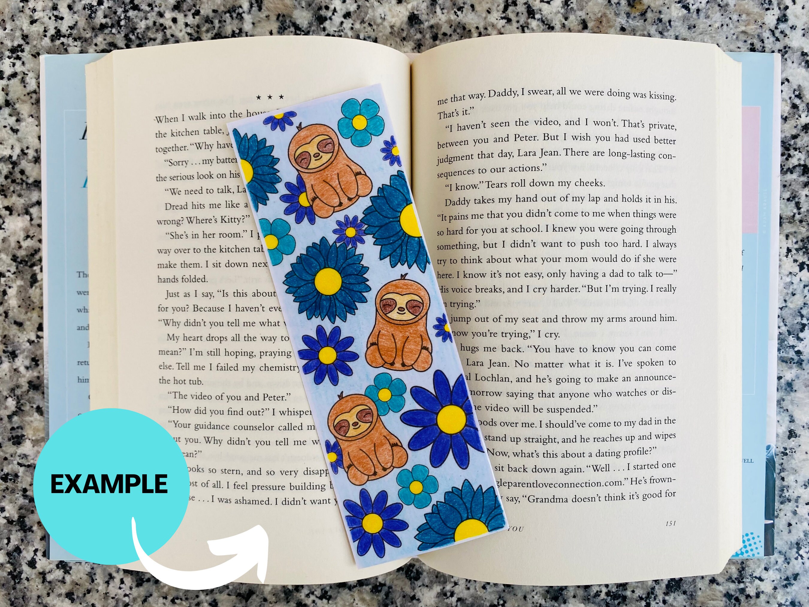 Coloring Bookmarks Printable Sloth Bookmark Cute Bookmarks - Etsy