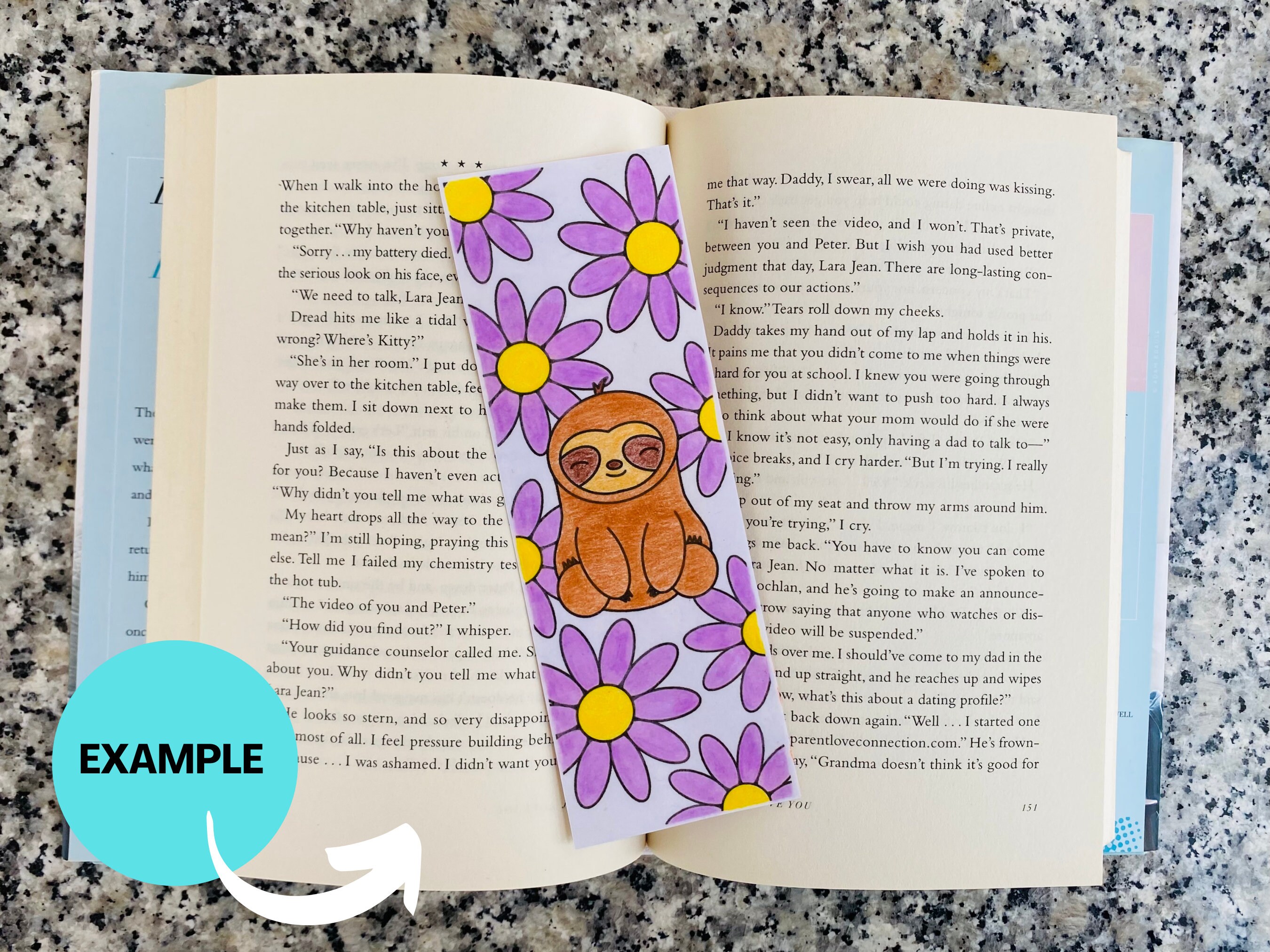 Coloring Bookmarks Printable Sloth Bookmark Cute Bookmarks - Etsy