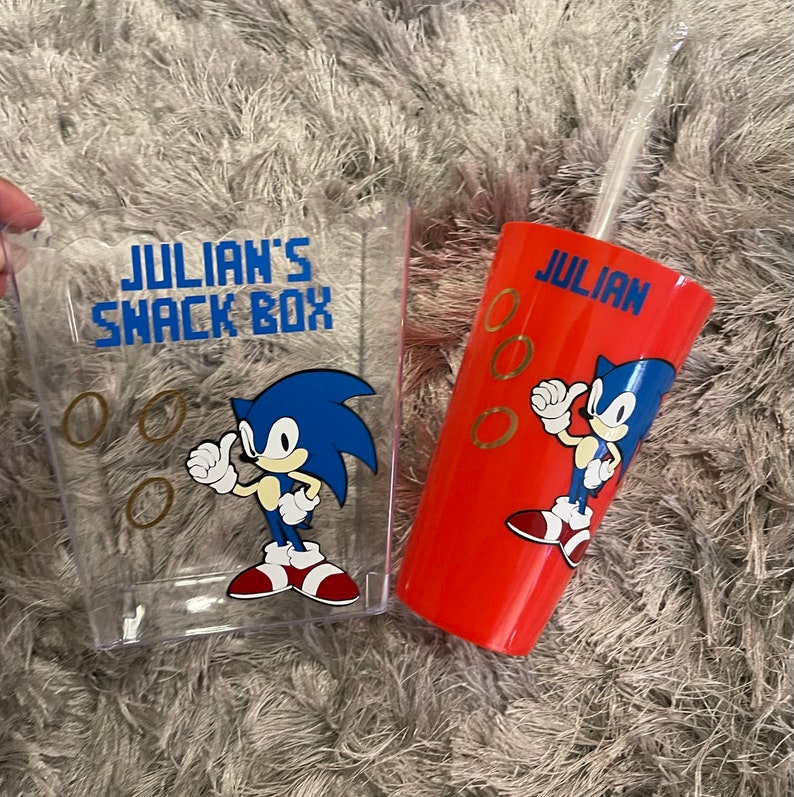 Sonic Popcorn Bucket , Kids Snack Tub, Cute Popcorn Bucket