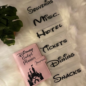 Carpeta de presupuesto con sobres en efectivo- Carpeta de presupuesto - Planificador de presupuesto - Monedero de dinero - Carpeta de presupuesto temática de Disney - Rastreador de gastos de Mickey Mouse