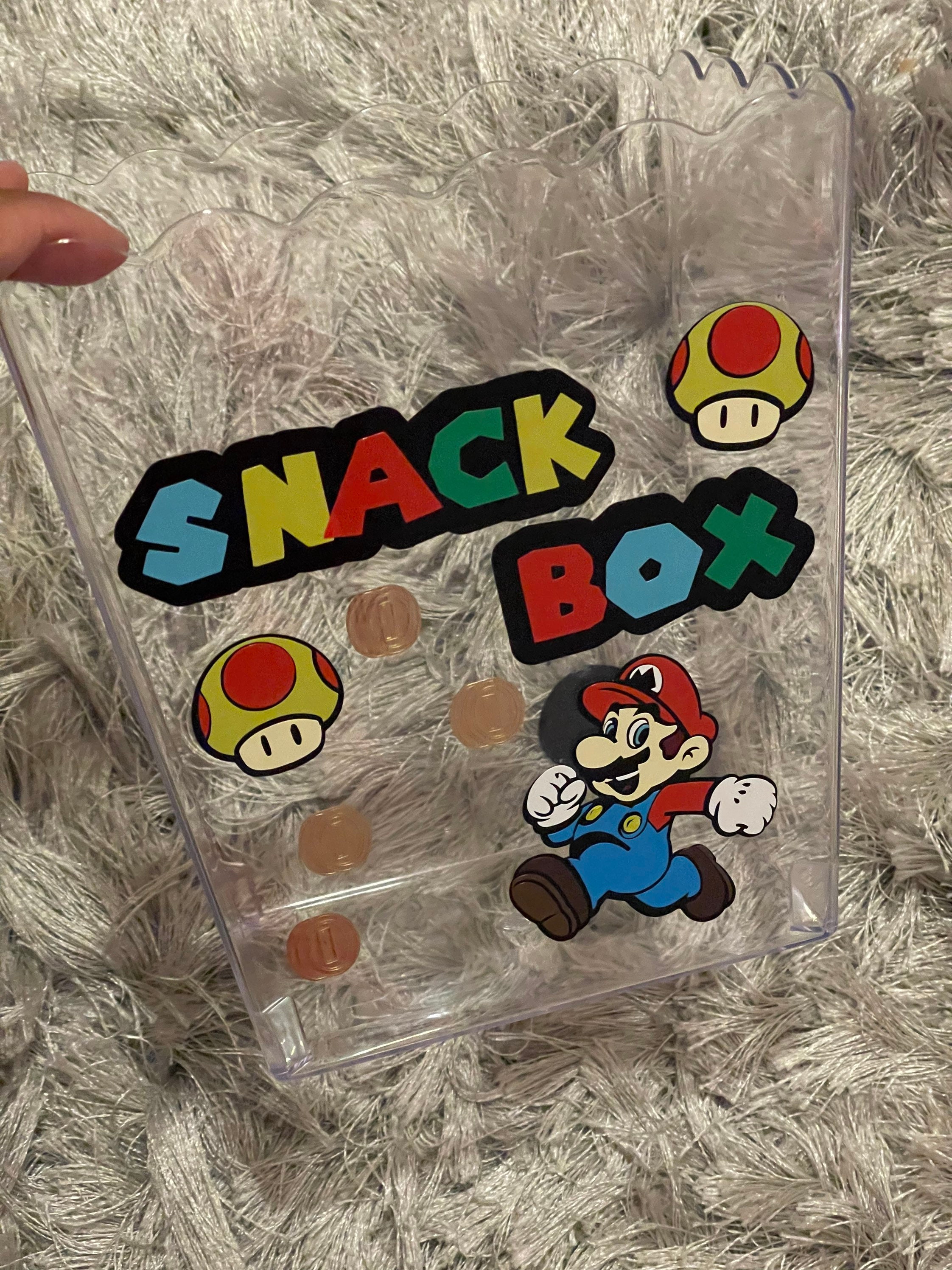 Super Mario Popcorn Bucket Kids Snack Tub Cute Popcorn Etsy