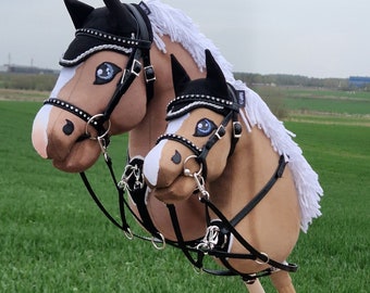 Bride Baroque En Cuir Pour Cheval - Modèle Fantaisie Fait Main Avec Rênes Et Collier