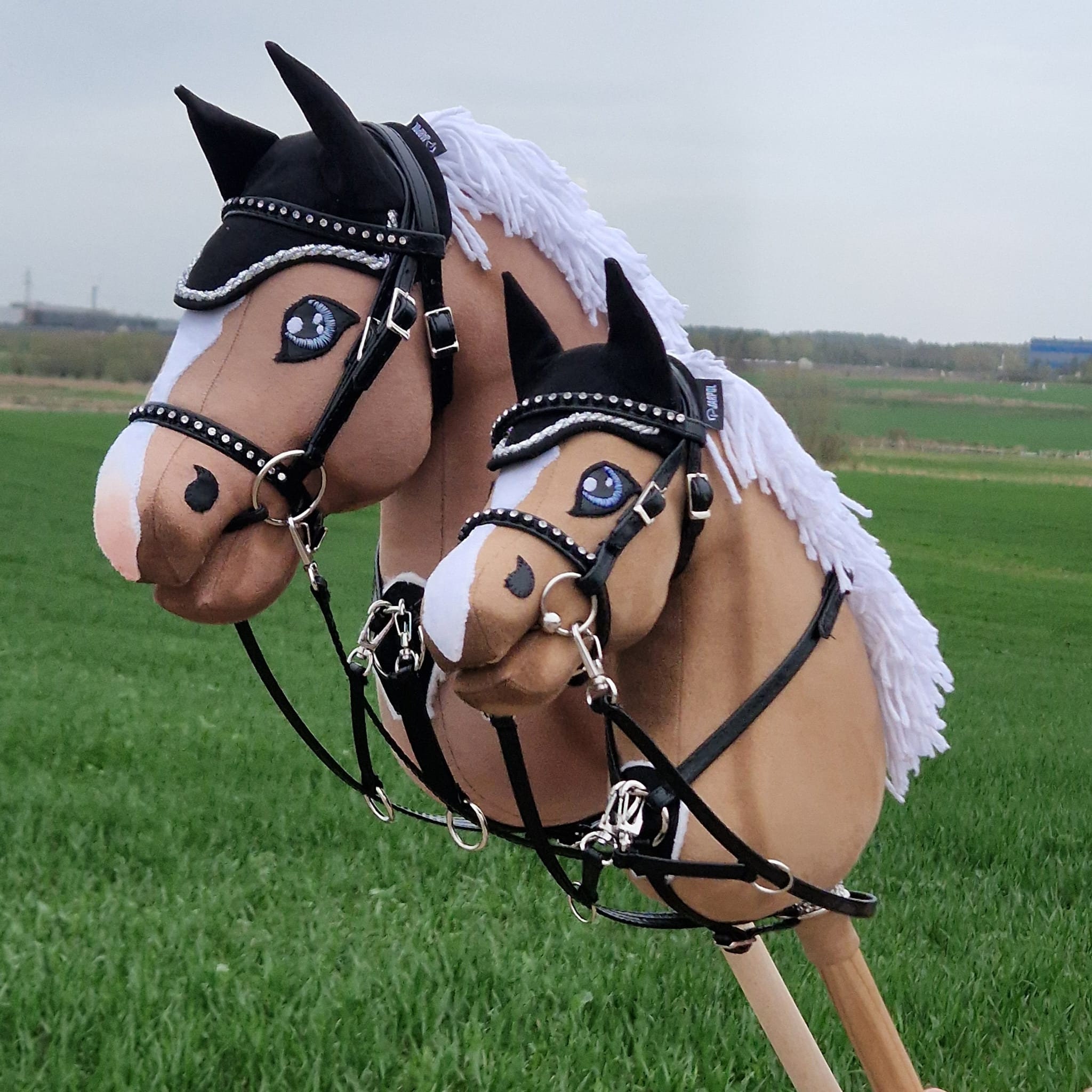 Bride De Saut En Cuir Avec Rênes Tressées - Alfalah International - Neuf